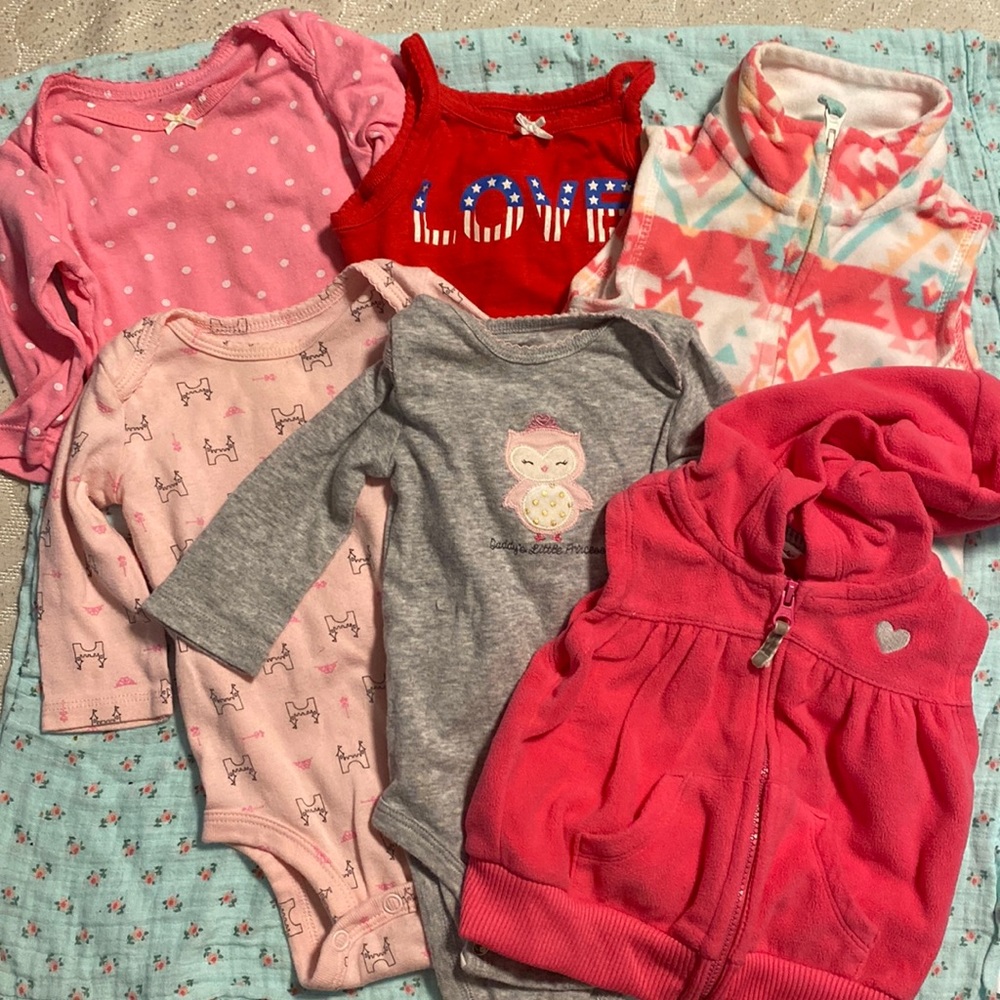 Lot of 6 3 months assorted clothing